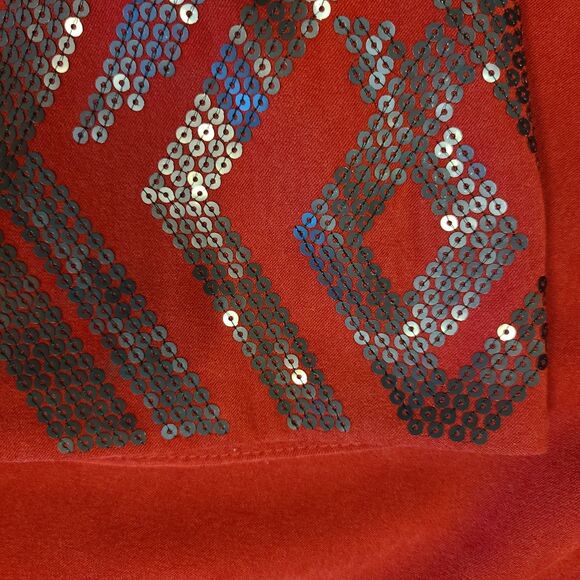 Bob Mackie NWT Scarlet Red Wearable Art Sequin Evening Jacket, Size L (12-14) - Picture 5 of 8